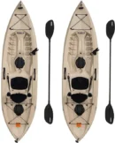 Tamarack Angler 100 Fishing Kayak – 2-Pack with Paddles (Model 90806)