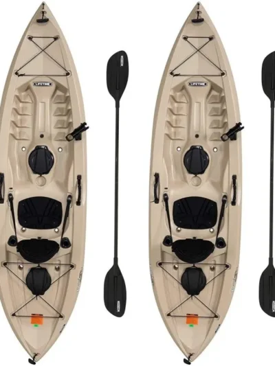 Tamarack Angler 100 Fishing Kayak – 2-Pack with Paddles (Model 90806)