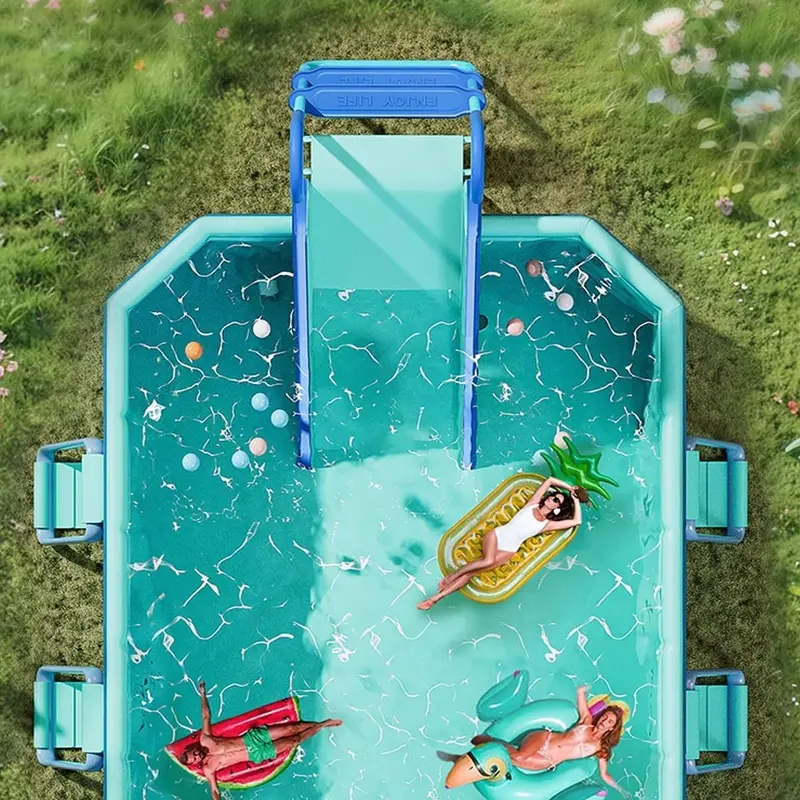Universal Inflatable Pool Slide for Backyard Play – Summer Water Fun for Kids and Adults - Image 2