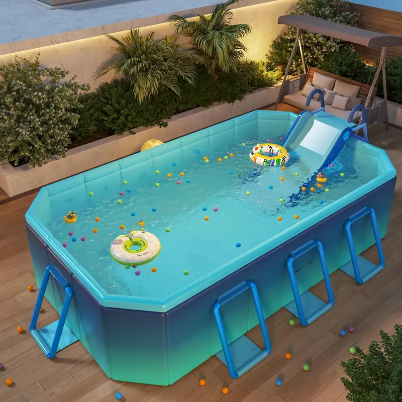 Universal Inflatable Pool Slide for Backyard Play – Summer Water Fun for Kids and Adults - Image 5