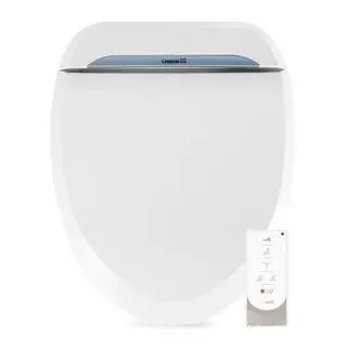 USPA Luxury Electric Bidet Seat – White, Designed for Elongated Toilets