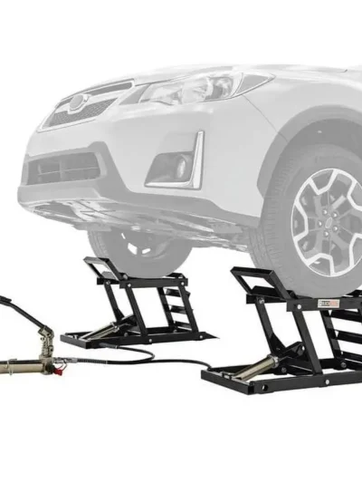 Widow Hydraulic Car Lift with Integrated Ramp — 3,000 lb. Dual-Post Capacity