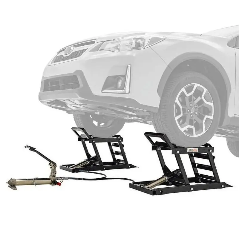 Widow Hydraulic Car Lift with Integrated Ramp — 3,000 lb. Dual-Post Capacity