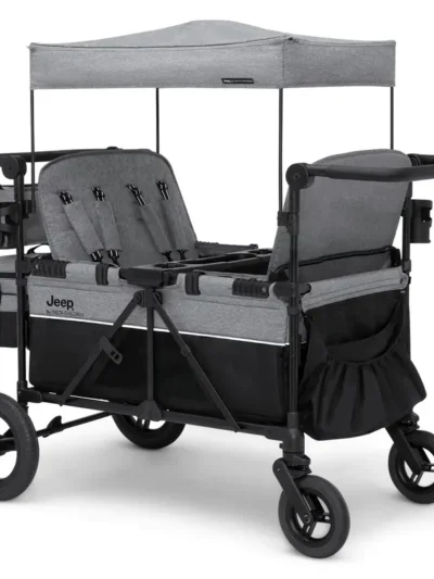 Wrangler Deluxe 4-Seat Stroller Wagon – All-Terrain Push-and-Pull Design